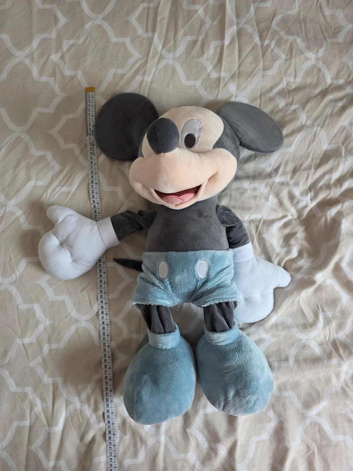 Grande peluche Mickey bleu XXL 65 cm